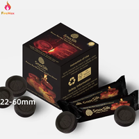 Briquettes de Charbon de Bois FireMax à Allumage Rapide Facilement Inflammables 22-60mm Rondes pour Chicha/Encens Charbon Instantané Premium