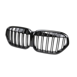 กระจังหน้ากันชนรถแบบสองแผ่นกระจังหน้าสีดำเงาสำหรับ BMW F49 X1 2019-2022 - Product Image 2
