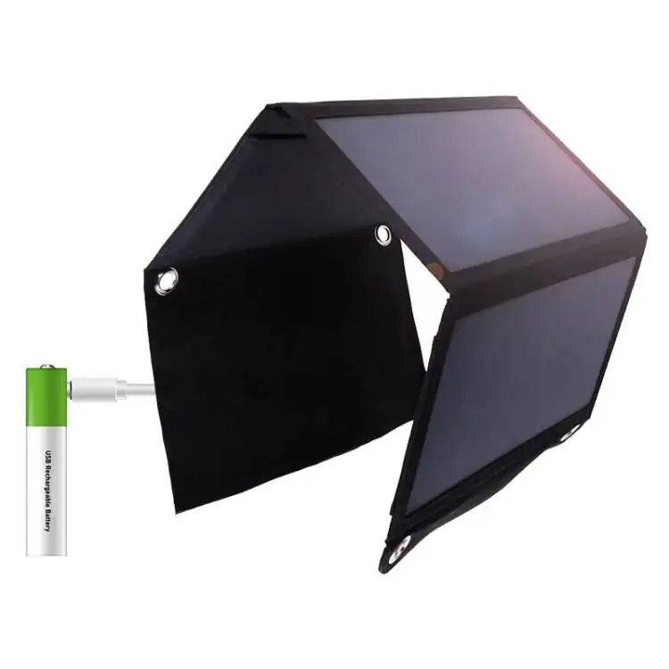 20W 30W 40W 80W 18V mini plegable Camping panel solar Cargador Solar portátil con puerto USB para viajes al aire libre