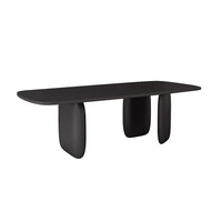 Table à manger ovale extensible haut de gamme en bois massif de style vintage, ensemble de luxe léger pour petit appartement, longue et simple, assemblée pour cuisine
