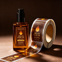 Étiquettes autocollantes personnalisées pour cosmétiques, logo imprimé, vinyle imperméable, pour emballage de bouteilles