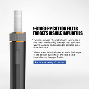 Filtro <span class=keywords><strong>de</strong></span> <span class=keywords><strong>Agua</strong></span> <span class=keywords><strong>para</strong></span> Ducha <span class=keywords><strong>de</strong></span> Alta Presión <span class=keywords><strong>de</strong></span> Plástico con Certificación CE, Carbón Activado <span class=keywords><strong>para</strong></span> Hotel, Gimnasio, Uso Doméstico, Directo <span class=keywords><strong>de</strong></span> Fábrica OEM, Flujo <span class=keywords><strong>de</strong></span> 4.5L/min - Product Image 2