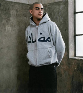 Felpa con Cappuccio e Zip Personalizzata CCY di Alta Qualità, Streetwear Oversize con Fodera <span class=keywords><strong>a</strong></span> <span class=keywords><strong>Quadri</strong></span>, Felpa Corta Invernale - Product Image 1
