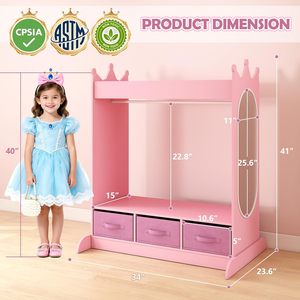 <span class=keywords><strong>Armario</strong></span> <span class=keywords><strong>Montessori</strong></span> Moderno de Tamaño Pequeño 2025 para Niñas, Organizador de Almacenamiento Rosa para Guardería, <span class=keywords><strong>Armario</strong></span> para Dormitorio, Escuela y Sala de Estar - Product Image 2