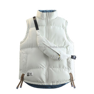 <span class=keywords><strong>Chaleco</strong></span> de doble cara con cuello levantado para <span class=keywords><strong>hombre</strong></span>, ropa de calle, <span class=keywords><strong>chaleco</strong></span> Reversible, mochila gratis, <span class=keywords><strong>chaleco</strong></span> acolchado para <span class=keywords><strong>hombre</strong></span>, logotipo personalizado - Product Image 2
