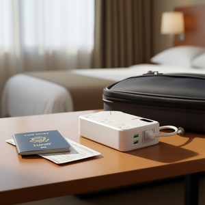 Adaptador de Viaje de 220V a 110V, Convertidor de Voltaje con 2 Puertos USB-C, Salida de 150W para Uso en Viajes - Product Image 2