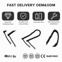 Kabel Harness Elektronik Profesional RJ12 6P6C Reverse Coiled dengan Konduktor Tembaga, Isolasi PVC/PBT, Berperingkat IP20 untuk Penggunaan Dalam Ruangan