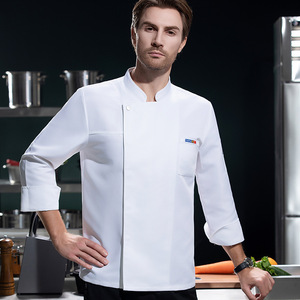 <span class=keywords><strong>Giacca</strong></span> da Chef Giapponese per Ristorante, Uniforme da Cucina, <span class=keywords><strong>Giacca</strong></span> <span class=keywords><strong>Nera</strong></span> da Chef per Uomo, Uniforme per Hotel - Product Image 4
