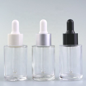 Wholesale 30ml 50ml 100ml Cylinder Clear Thick Bottom Serum Glass <b>Bottle</b> with Dropper Cap Empty for Skincare Cosmetic Packaging - Product Image 2