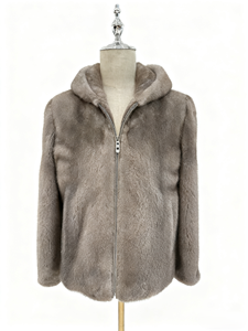 Nuovo Stile 2026: Cappotto in Vera Pelliccia di Visone, Morbido e Liscio, di Alta Gamma, con Cappuccio, Elegante e Lavorato a Mano, di Qualità Superiore - Product Image 2
