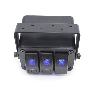 <strong>3</strong> Gang Boat Rocker Switch Control Aluminum <strong>Box</strong> Marine 5 Pin SPST 12V-24V DC On Off Car Rocker Switch Panel <strong>Box</strong> For Jeep RV Truck - Product Image 3