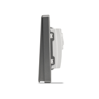 Mvava Standard européen UK 240V Gris Panneau PC Ultra-mince Mécanique 3 Gang Wall Touch Light Interrupteur électrique avec lumière LED