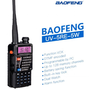Radio Baofeng <span class=keywords><strong>UV</strong></span>-5RE Original de Fábrica, Radio Amateur VHF UHF, Transceptor Satelital, Walkie Talkie - Product Image 4