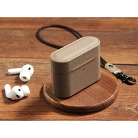 Étui en cuir pour Airpods Pro 3ème génération, housses de protection pour écouteurs, étuis pour Air Pods Pro 3 avec cordon
