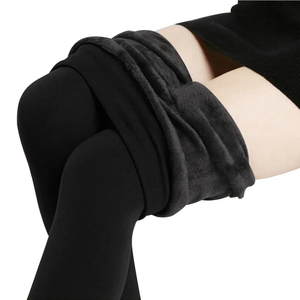 Leggings Invernali Caldi da Donna a Vita Alta in Velluto Spesso, <span class=keywords><strong>Sexy</strong></span> e Aderenti, in Tinta Unita Versatili e alla Moda H - Product Image 3