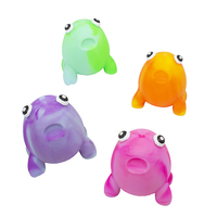 Cartoon Frosch Quetschspielzeug Anti-Stress Umweltfreundliches Silikon Stressabbau-Spielzeug für 5 bis 7 Jahre Alte Kinder Geschenk zur Druckreduzierung