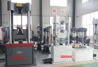 Machine d'essai universelle électro-hydraulique WAW-4306-E avec système de contrôle informatique pour des essais de traction de haute précision