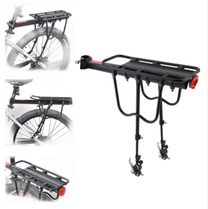 ブラックアロイ自転車シートポストフレームホルダーリアカーゴラック - Product Image 4