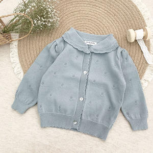 Suéter Cárdigan de Punto Vintage para Bebés y Niñas Pequeñas, Invierno 2022, Ropa Infantil al por Mayor 025AS22169 - Product Image 4