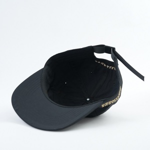 Gorras Personalizadas <span class=keywords><strong>de</strong></span> 5 Paneles, Estilo Deportivo, Color Negro, con Logotipo Bordado, Tela <span class=keywords><strong>de</strong></span> Nailon, para Uso Empresarial - Product Image 5