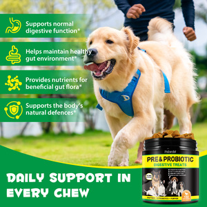 Gran venta al por mayor de golosinas digestivas para mascotas, suplementos probióticos, masticables para perros, salud intestinal, alergia, alivio de la picazón - Product Image 4