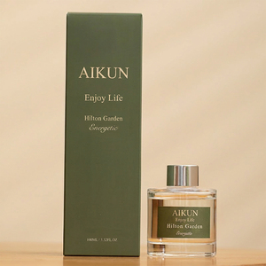 Aikun MOQ30pcs Difusor de Aromas Rectangular de Vidrio de 100ml con Logotipo Personalizado, Muestra en 3 Días, Envío en 7 Días, Set de Difusores para Marca - Product Image 1