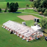 Carpa Transparente de Aluminio de 20m X 50m |   Carpa de Lujo para Banquetes de Boda al Aire Libre, con Capacidad para hasta 600 Invitados