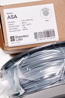 Filamen Printer 3D Original Bamboo Lab ASA 1.75mm 1KG Spool, Kompatibel dengan AMS, Tahan Suhu Tinggi, Tahan UV dan Cuaca