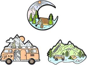 Épingles à revers personnalisées pour <span class=keywords><strong>la</strong></span> randonnée, l'alpinisme, <span class=keywords><strong>la</strong></span> forêt, l'exploration en plein air, l'<span class=keywords><strong>aventure</strong></span>, le camping, <span class=keywords><strong>la</strong></span> randonnée, épingles en émail personnalisées - Product Image 3