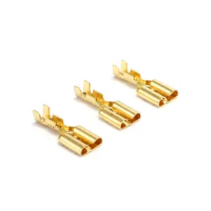 Automotive brass spade 6.3mm Female crimp terminal connectors Spade Terminal