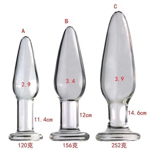 ألعاب جنسية للبالغين، جهاز استمناء ذاتي للإناث، سدادة شرجية زجاجية شفافة صغيرة الحجم لتدريب فتحة الشرج - Product Image 2