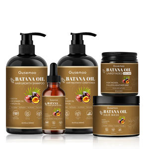 100% saf ham Batana yağı Elaeis Oleifera biyotin saç büyüme tedavi saç besleyici serisi için şampuan ve saç kremi Set - Product Image 1