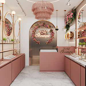 Service de design d'intérieur pour bijouterie sur mesure, aménagement de magasin de détail moderne avec vitrine en verre haut de gamme - Product Image 5