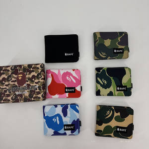 Nouvelle bourse simple pour pièces de monnaie, carte de transport, bourse multifonctionnelle personnalisée, camouflage Ape <span class=keywords><strong>Bape</strong></span> pour femmes et hommes - Product Image 4