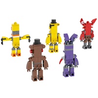 MOC1454 MOC FNAF Ensemble Ours de Minuit Figurines d'Action Anime Blocs de Construction Figurines Ensembles Briques Jouets 5 Nuits chez Freddy