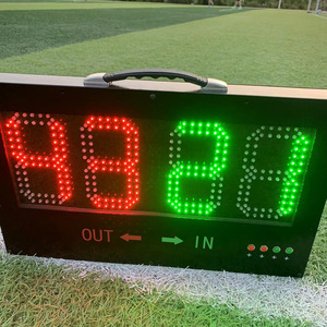 Tableau de Substitution Électronique de Football en Alliage d'Aluminium avec Télécommande Sans Fil <span class=keywords><strong>RYK</strong></span> Modèle 0012, Affichage LED Double Face Rouge - Product Image 5