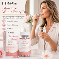 Complément Beauté Complexe Glutathion Collagène Acide Hyaluronique en Gélules Molles 1500mg pour Peau, Cheveux et Ongles – 120 Comprimés