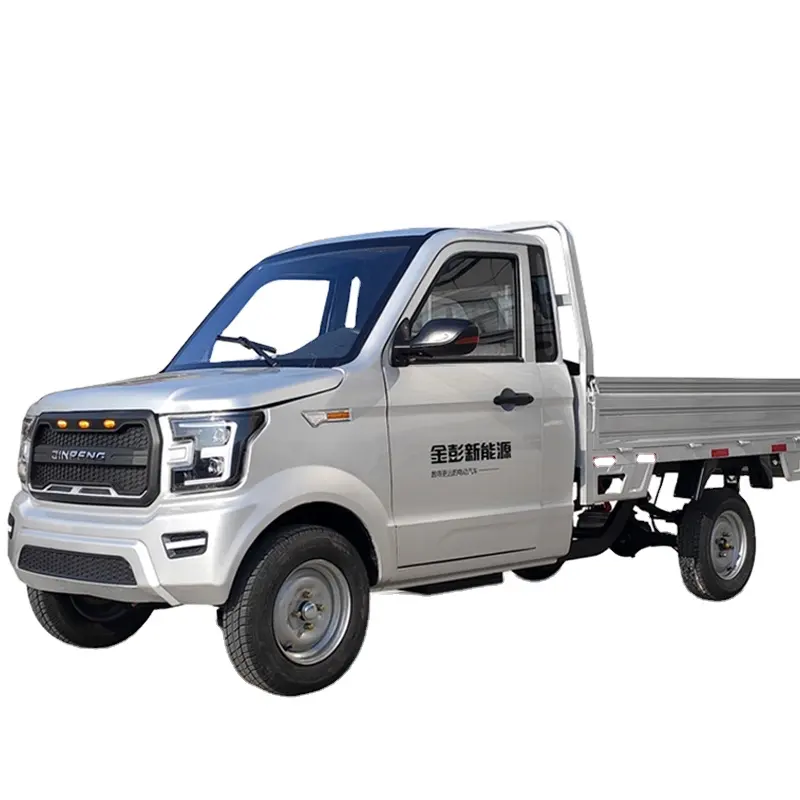 JINPENG סין חדש רכב אור משאית טנדר משאית 4*2 מיני 2 מושב חשמלי קטן מטען עבור מוצרים