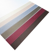 Vente en Gros de Textiles Revêtement d'ameublement Lin Double Couche Tissu Doux Textiles à Flexion Libre Polyester Tissu de Store Zebra