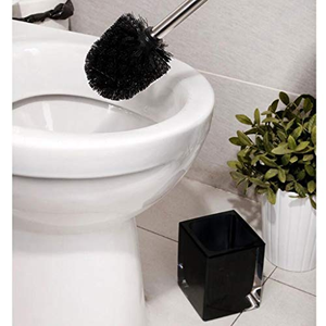 Brosse de toilette avec support mural pour la maison, sans angles morts, brosse de nettoyage de toilettes dédiée à la salle de bain - Product Image 4