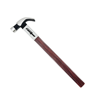 Marteau à griffes avec manche en bois Tête en acier haute résistance pour menuiserie