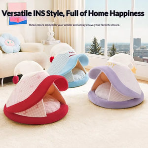 Aanpasbaar duurzaam warm en luxueus met boomgatvormige PP-katoenen huisdierenhuis dat warm veilig en geschikt is voor - Product Image 5