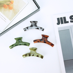 Pinzas para el pelo con estampado de leopardo para mujer, pinzas geométricas de plástico para el cabello, accesorios de moda para el cabello para fiesta, uso diario - Product Image 3