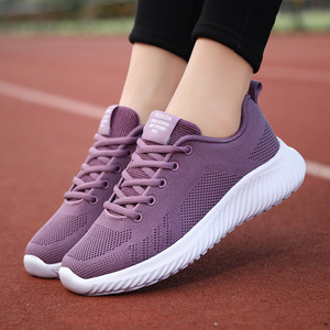 Zapatillas Deportivas Casuales para Mujer, Suela Blanda, Malla Transpirable, Color Blanco, Estilo Coreano, Versátiles, Ligeras y Cómodas para Correr - Product Image 4