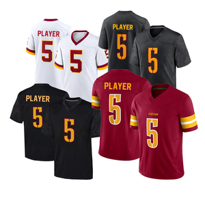 Maillots d'entraînement <span class=keywords><strong>de</strong></span> football américain pour hommes <span class=keywords><strong>de</strong></span> qualité supérieure - Évacuation <span class=keywords><strong>de</strong></span> l'humidité, séchage rapide, respirant, 100% numéros/noms imprimés sur les manches courtes - Product Image 2