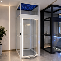 Villa-hôtel moderne de style européen à faible coût, avec ascenseur, porte coulissante, revêtement antirouille, verre épaissi, design épuré