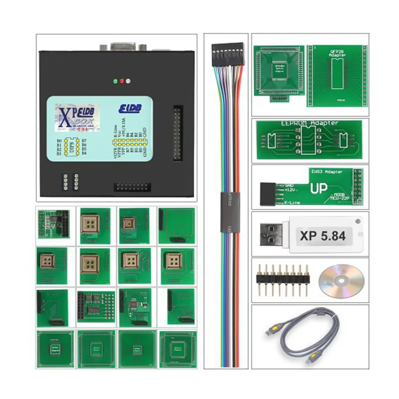 XPROG V6.26 FW5.9 V6.12 V6.17 להוסיף הרשאה חדשה V5.55 V5.84 X-PROG M מתכת תיבת XPROG-M ECU מתכנת X פרוג M מלא מתאמים