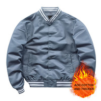 Blouson Bomber Unisexe de Haute Qualité Écologique Style Décontracté Collège Formel Tissu Toile Teint Uni Saison Automne Service OEM