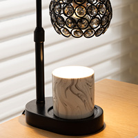 Porte-bougie en céramique à motif marbré de style nordique pour une décoration romantique de la maison