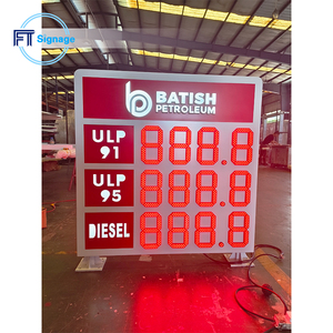 Affichage <span class=keywords><strong>numérique</strong></span> personnalisé des <span class=keywords><strong>prix</strong></span> du carburant <span class=keywords><strong>à</strong></span> LED pour station-service, télé<span class=keywords><strong>commande</strong></span>, étanche IP65, cadre en aluminium - Product Image 5